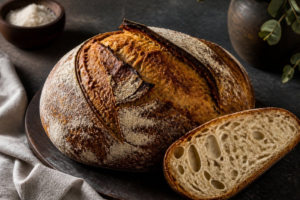 Sauerteig-Bauernbrot ohne Hefe